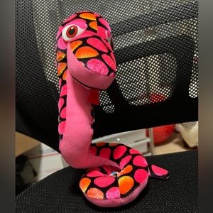 Colorful snake plush
